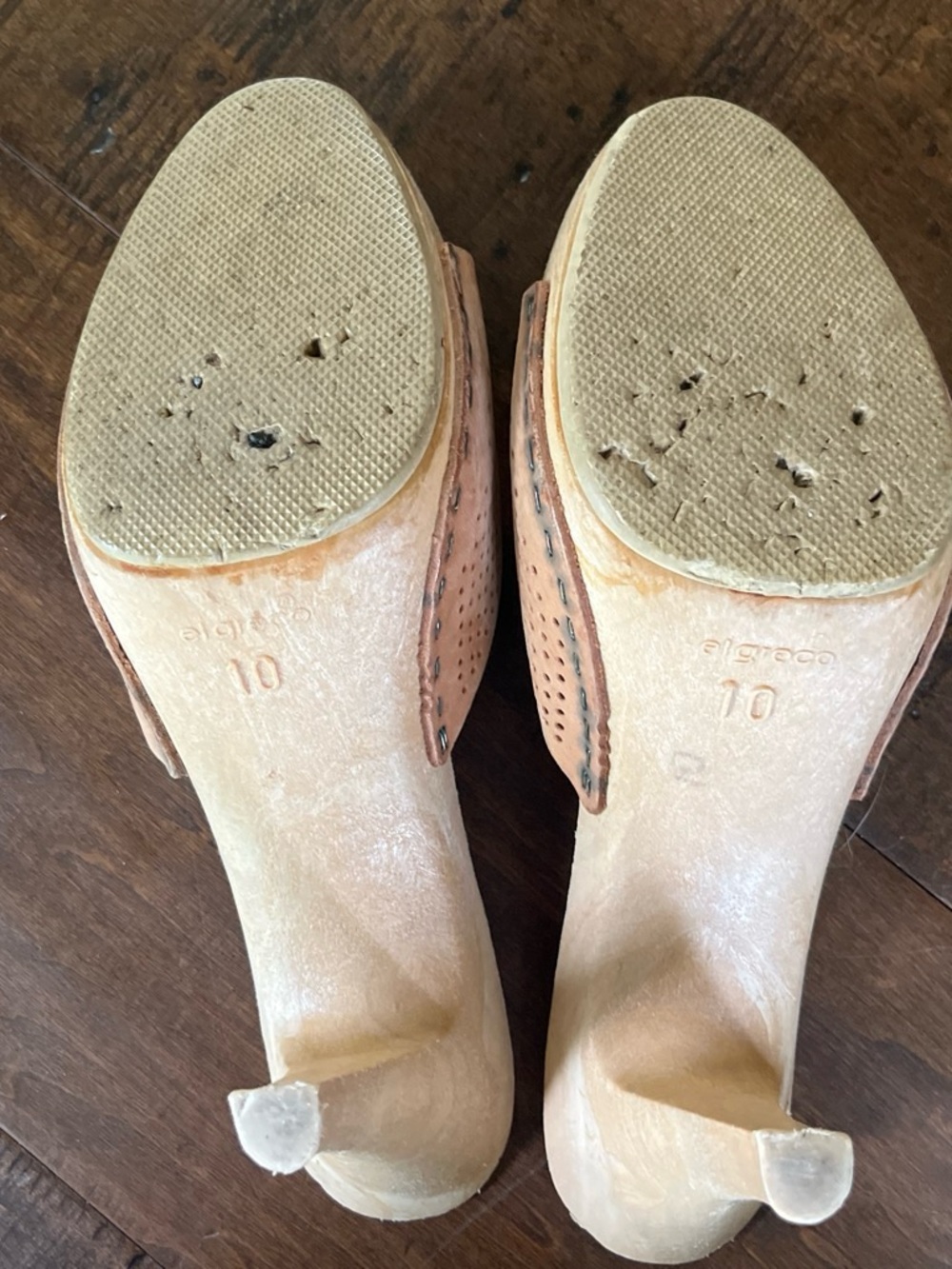 Vintage 1970’s/ 80’s original Candie's high-heel mule slide sandals - Picture 5 of 8